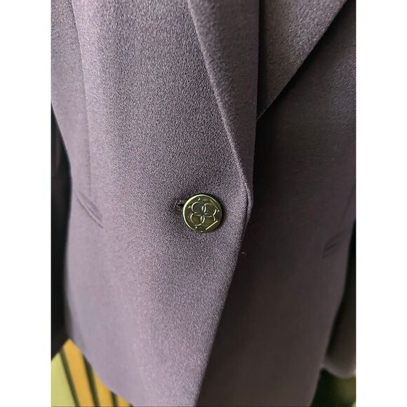 Tahari purple blazer size 8 work attire work, blazer office wear stylish flared - Picture 2 of 9